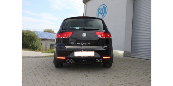FOX Final Silencer exit 2x80 Typ 17 - Seat Altea XL 5P (FWD)