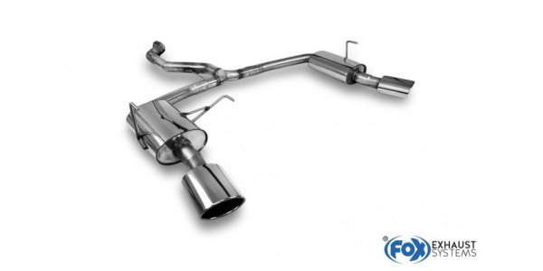 FOX final silencer right/left - 140x90 Typ 32 right/left - Opel Vectra C OPC Caravan