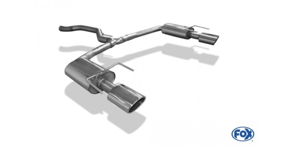 FOX Endschalldämpfer rechts/links - 140x90 Typ 32 rechts/links - Opel Vectra C OPC Limousine