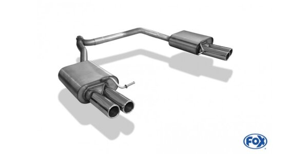FOX Endschalldämpfer 2x70 Typ 12 - Skoda Octavia 5E