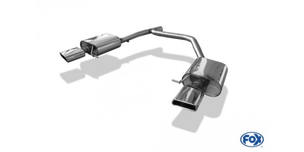 FOX Endschalldämpfer rechts/links - 145x65 Typ 59 rechts/links - Skoda Octavia 5E