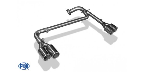 FOX tailpipe system right/left - 2x90 Typ 12 right/left - Hyundai Santa Fé 4x4 DM