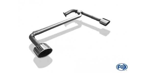 FOX tailpipe system 140x90 Typ 44 - Hyundai Santa Fé 4x4 DM