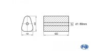 FOX Uni-Schalldämpfer Dreieckig ohne Stutzen -...