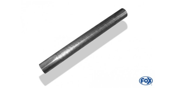 FOX perforated pipe variant 1 - Ø45mm - length: 600mm with punched holes Ø3mm - ca. 100-150mm are not perforated - Material: 1:4512