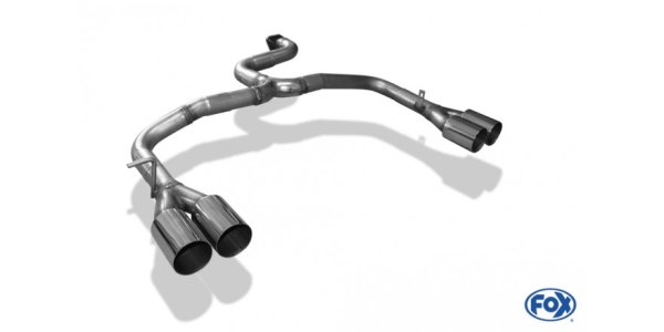 FOX tailpipe system exit right/left - 2x76 Typ 10 right/left - Alfa GTV Typ 916