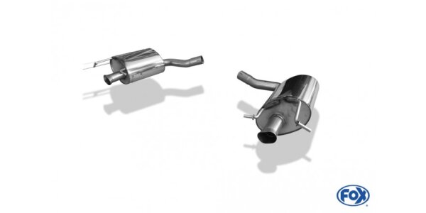 FOX Final Silencer - with Tailpipetulip - Mercedes E-Class A207 4/6-Cylinder Facelift