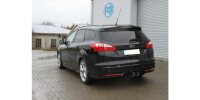 FOX Endschalldämpfer - 2x100 Typ 25 mittig - Ford Focus III ST Turnier