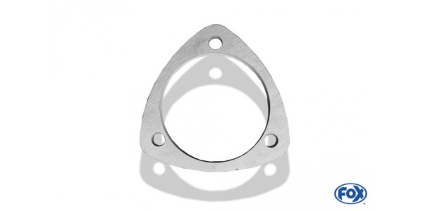 FOX 3-hole flange - Fertigteil inner hole: Ø70mm - Schraubenhole: Ø8,5mm -Dicke: 8mm - Material 1.4301