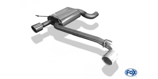 FOX Endschalldämpfer 1x90 Typ 16 - BMW E90/E91/E92 325d/330d