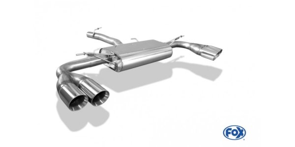 FOX Endschalldämpfer quer Ausgang rechts/links - 2x90 Typ 25 rechts/links - BMW X4 F26