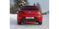 FOX Final Silencer exit 2x80 Typ 25 - Seat Leon 5F (independent suspension)