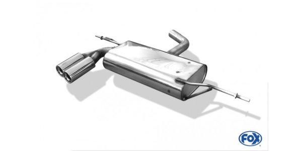 FOX Endschalldämpfer - 2x76 Typ 13 - Audi A3 8P (Cabrio)