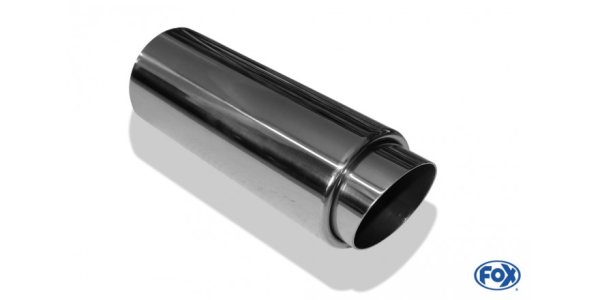 FOX welding tailpipe Typ 27 - Racing Design Ø 70mm outside - 55mm inside on the front side/ length: 330 mm / inserts: 90mm long