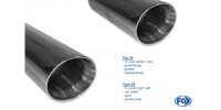 FOX Endschalldämpfer quer 1x100 Typ 25 - VW Golf 7...