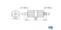 FOX Uni-Silencer around with chamber + Nozzle - Abw. 626...