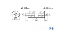 FOX Uni-Silencer around with chamber + Nozzle - Abw. 626...