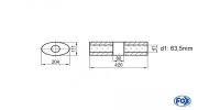 FOX Uni-Silencer Oval w/o Nozzle with chamber - Abw. 525...