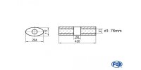 FOX Uni-Silencer Oval w/o Nozzle with chamber - Abw. 525...