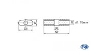 FOX Uni-Silencer Oval w/o Nozzle with chamber - Abw. 558...