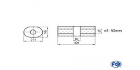 FOX Uni-Silencer Oval w/o Nozzle with chamber - Abw. 585...