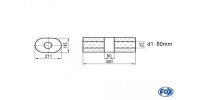 FOX Uni-Silencer Oval w/o Nozzle with chamber - Abw. 585...