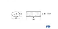 FOX Uni-Silencer oval w/o Nozzle with chamber - Abw. 618...