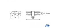 FOX Uni-Silencer oval w/o Nozzle with chamber - Abw. 618...