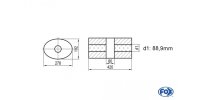 FOX Uni-Silencer oval w/o Nozzle with chamber - Abw. 754...