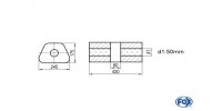 FOX Uni-Silencer trapez w/o Nozzle with chamber - Abw....