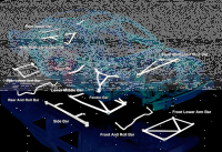 Ultra Racing Domstrebe vorn oben 2-Punkt - 02-12 Daihatsu...