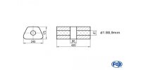 FOX Uni-Silencer trapez w/o Nozzle with chamber - Abw....