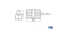 FOX Uni-Silencer triangle w/o Nozzle with chamber - Abw....