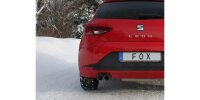 FOX final silencer one-sided - 2x80 Typ 25 - Seat Leon 5F (rigid rear axle)