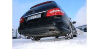 FOX Final Silencer for Fahrzeuge with original tailpipe panels - Austritt im original Tailpipe - Mercedes E-Class 212 with AMG Package