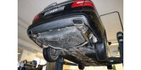 FOX Final Silencer for Fahrzeuge with original tailpipe panels - Austritt im original Tailpipe - Mercedes E-Class 212 with AMG Package