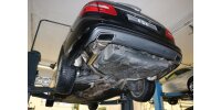 FOX Final Silencer for Fahrzeuge with original tailpipe panels - Austritt im original Tailpipe - Mercedes E-Class 212 with AMG Package