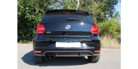 FOX Endschalldämpfer 63,5mm - 2x90 Typ 14 - VW Polo 6R GT/GTI