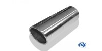 FOX welding tailpipe Typ 16 Ø 100 mm / length: 300 mm - around / rolled up / 15° beveled / without absorbers