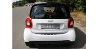 FOX Endschalldämpfer Ausgang mittig - 2x80 Typ 14 - Smart Fortwo 453