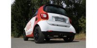 FOX Endschalldämpfer mittig 2x80 Typ 14 - Smart Fortwo 453