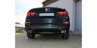 FOX Endschalldämpfer quer Ausgang rechts/links - 2x90 Typ 17 rechts/links - BMW X4 F26