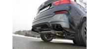 FOX final silencer across exit right/left - 2x90 Typ 25 right/left black - BMW X4 F26 35i/35d