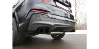 FOX final silencer across exit right/left - 2x90 Typ 25 right/left black - BMW X4 F26 35i/35d