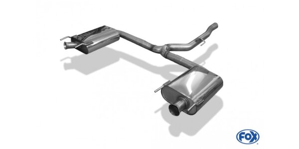 FOX Final Silencer - Output of the tailpipes in original outputs - Opel Insignia A OPC Hatchback/Notchback
