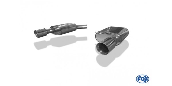 FOX final silencer right/left - 1x100 Typ 25 right/left - Audi A6 4G 2,0L TFSI/2,8LFSI