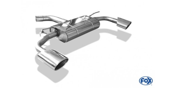 FOX Endschalldämpfer Ausgang rechts/links - 140x90 Typ 44 rechts/links - Audi A3 8V Sportback