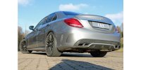 FOX final silencer right/left incl. exhaust flaps - ailpipes sit in the original bumper - Mercedes C-Class 205 AMG C63 S