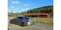 FOX final silencer right/left incl. exhaust flaps - ailpipes sit in the original bumper - Mercedes C-Class 205 AMG C63 S