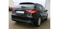 FOX Endschalldämpfer Ausgang rechts/links - 160x90 Typ 38 rechts/links - Audi A3 8V Sportback